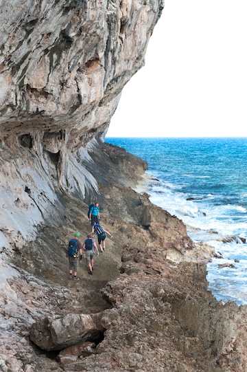 WWallShingleSmall steep rock on the ocean